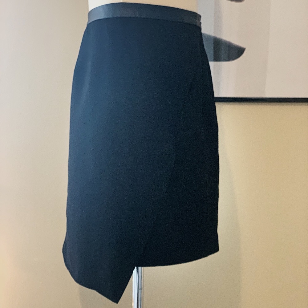 Asymmetrical black skirt